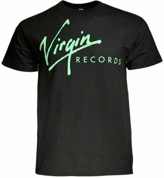 Skjorte Virgin Records Skjorte Green Logo Exclusive Black M - 1