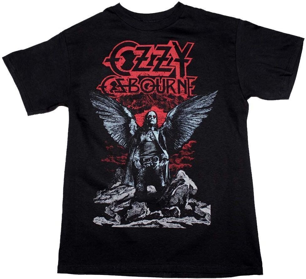 Camiseta de manga corta Ozzy Osbourne Camiseta de manga corta Angel Wings Black M