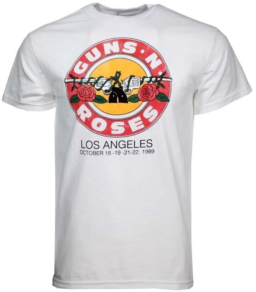 Camiseta de manga corta Guns N' Roses Camiseta de manga corta LA Bullet White XL