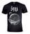 Music and Movie T-Shirts: Gojira Camiseta de manga corta Whale Black M Camiseta de manga corta Gojira Camiseta de manga corta Whale Black M
