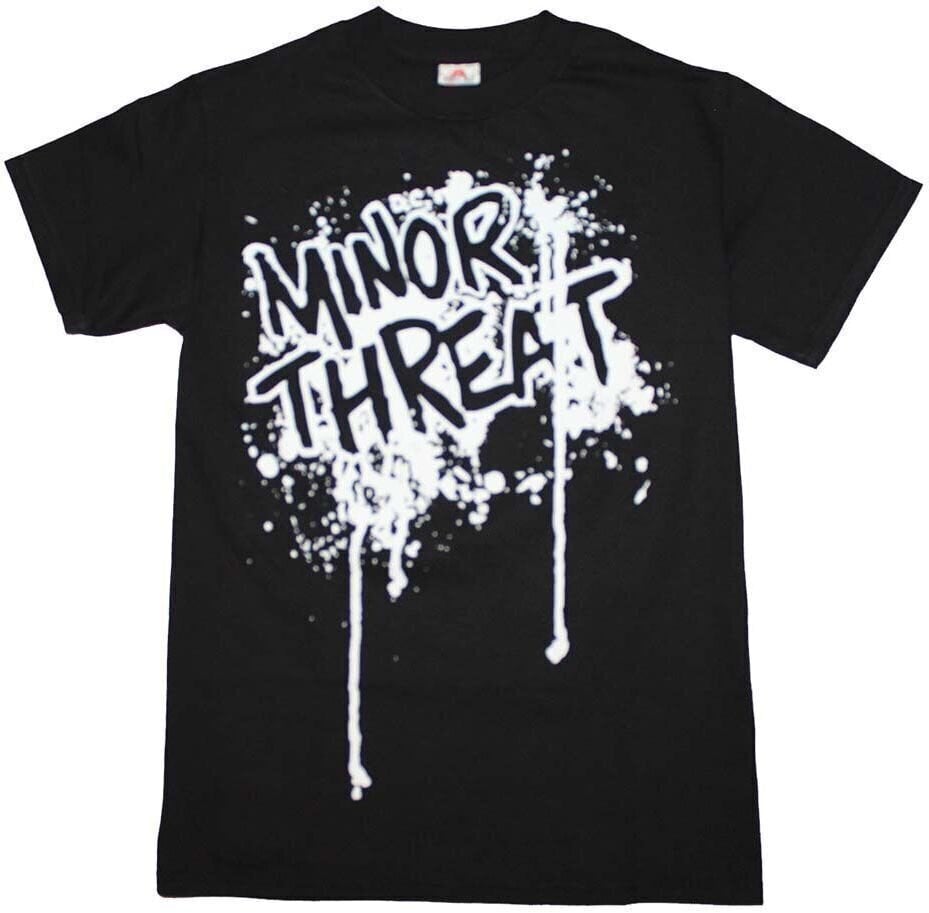 Camiseta de manga corta Minor Threat Camiseta de manga corta Drip Logo Black S