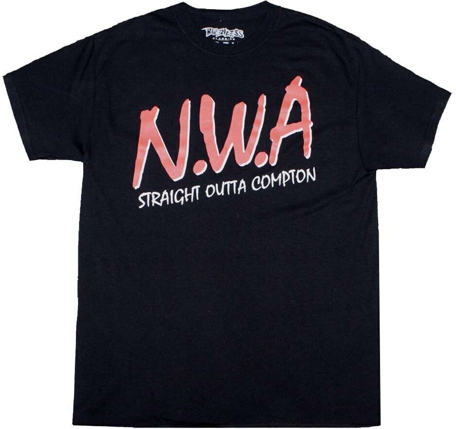 Tričko N.W.A Straight Outta Compton Black 2XL Tričko