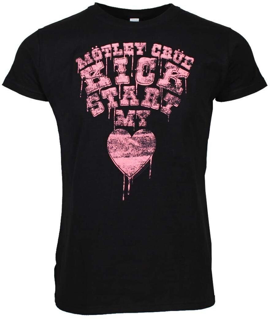 Camiseta de manga corta Motley Crue Camiseta de manga corta Kickstart My Heart Juniors Black M
