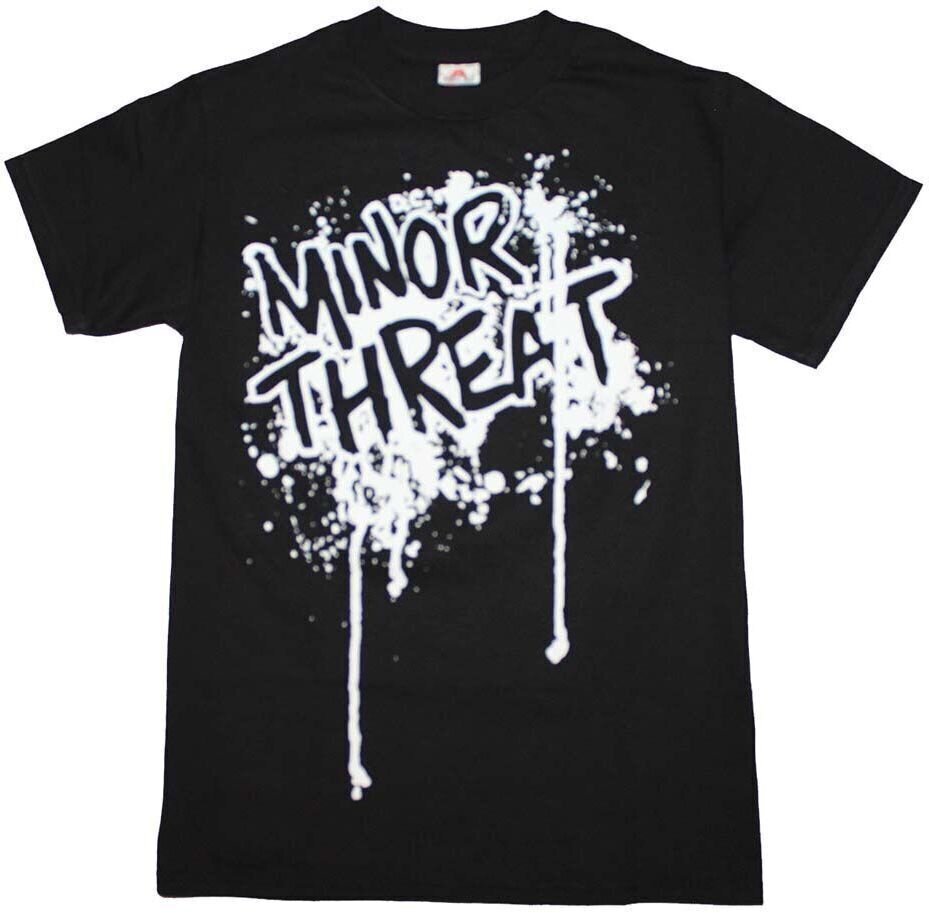Camiseta de manga corta Minor Threat Drip Logo Black M Camiseta de manga corta