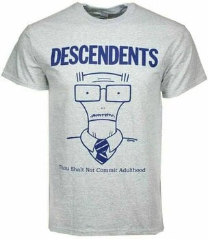 Shirt Descendents Shirt Thou Shalt Not Commit Adulthood Heren White S - 1