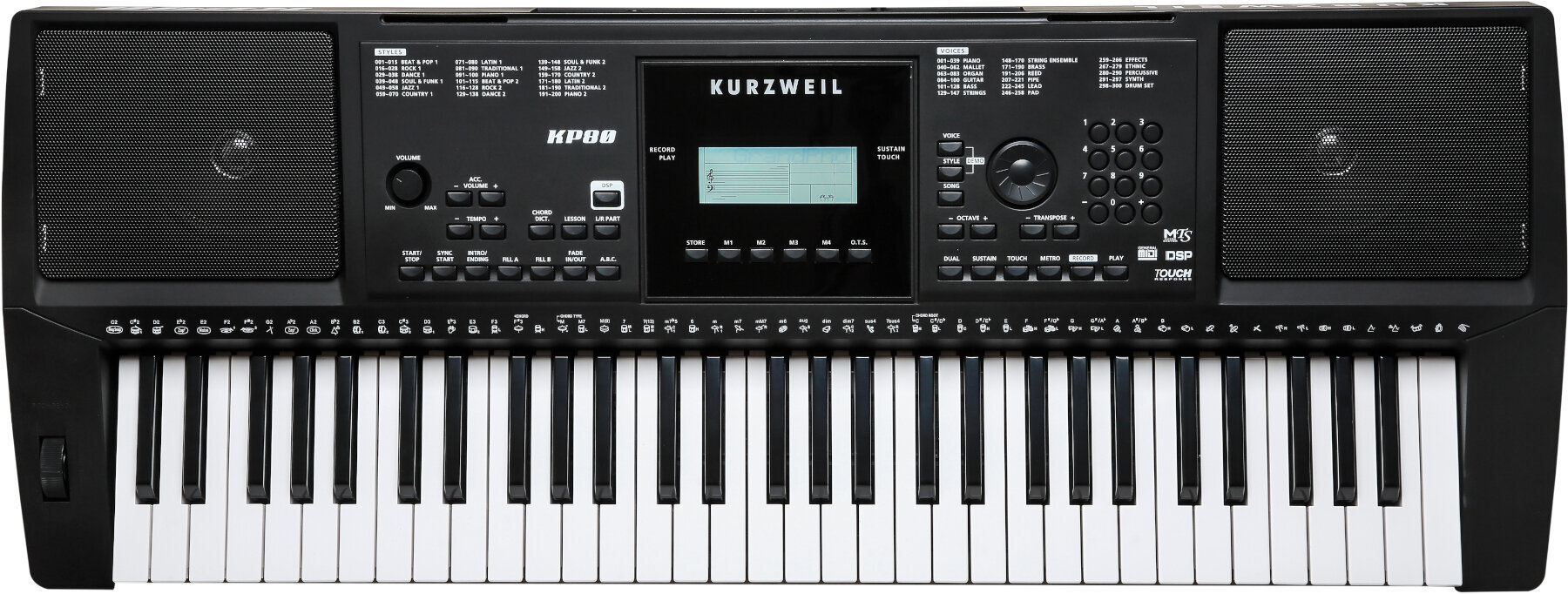 Клавишни инструменти > Кийборди > Синтезатори с динамична клавиатура Kurzweil KP80
