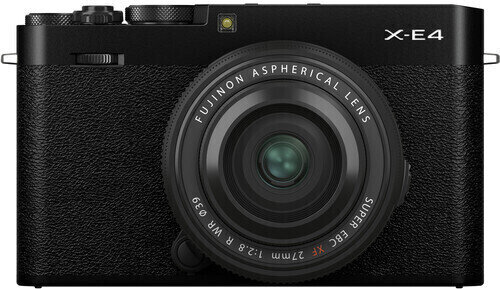 Tükör nélküli fényképezőgépek Fujifilm X-E4 + XF27mm F2,8 Black
