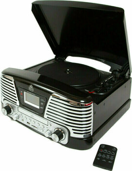 Retro gramofon GPO Retro Memphis Czarny - 1