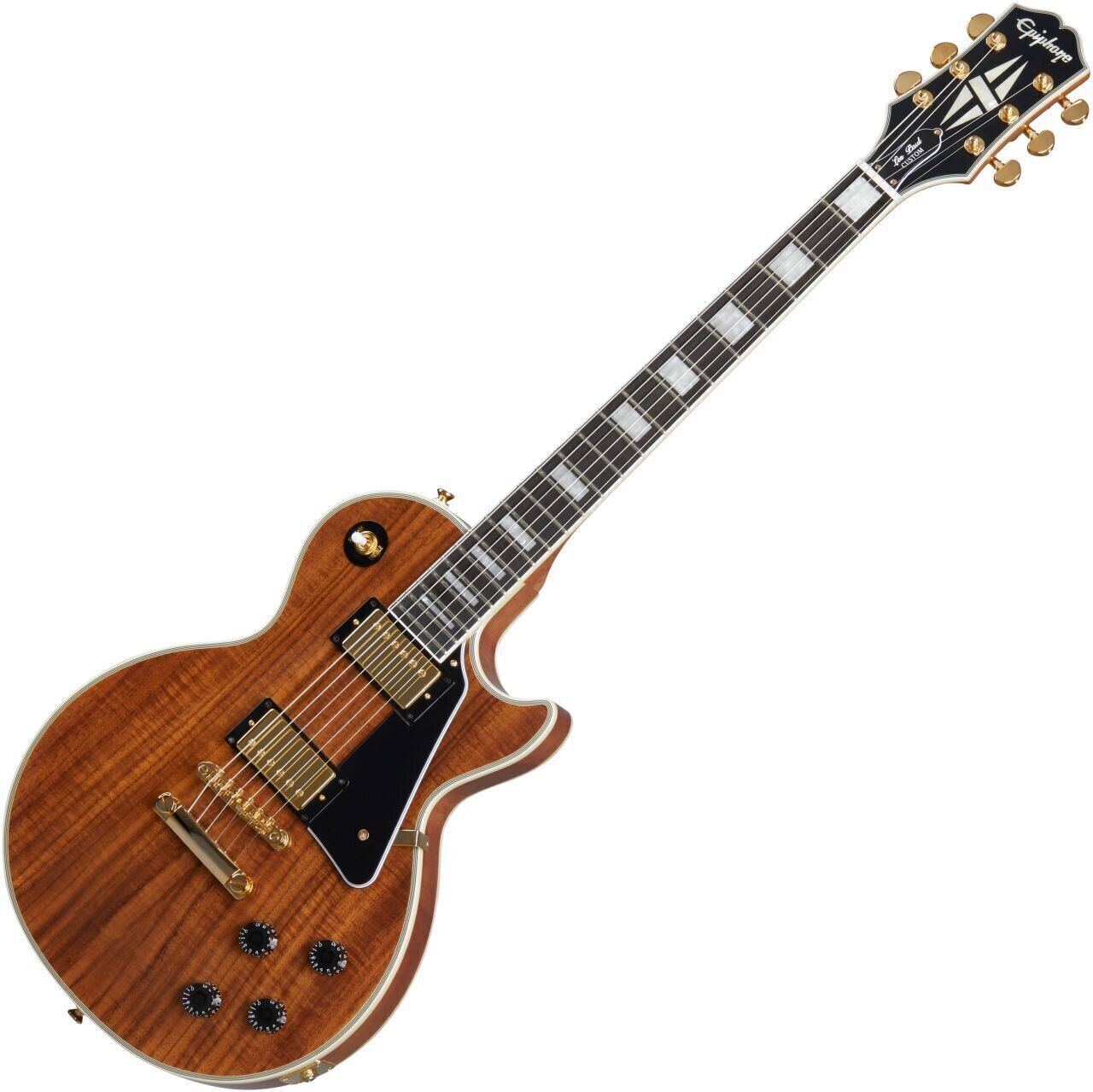 Elektromos gitár Epiphone Les Paul Custom Koa Natural