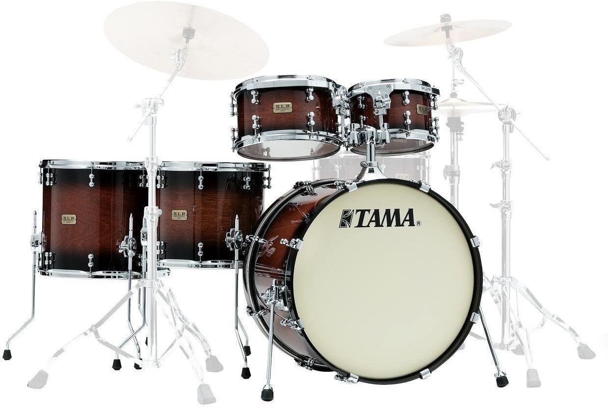 Akustik-Drumset Tama LKP52HTS-GKP S.L.P. Dynamic Kapur Gloss Black Kapur Burst