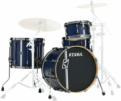 Akoestisch drumstel Tama ML40HZBN2-SBV Superstar Hyper‐Drive Maple Duo Satin Blue Vertical Stripe - 1