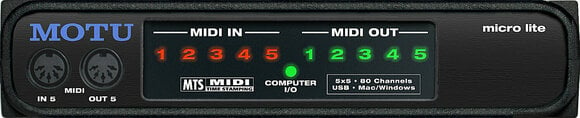 MIDI interface, MIDI rozhraní Motu Micro Lite - 1