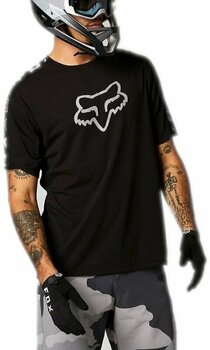 Cyklodres/ tričko FOX Ranger Drirelease Short Sleeve Jersey Dres Čierna M - 1
