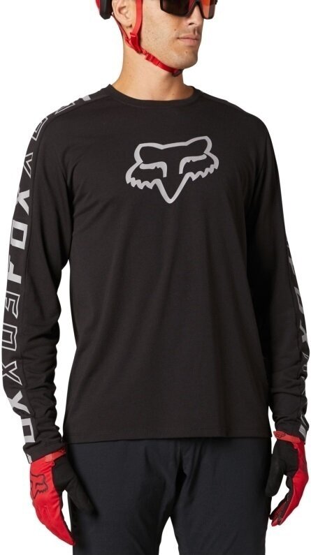 Kolesarski dres, majica FOX Ranger Drirelease Short Sleeve Jersey Jersey Črna L