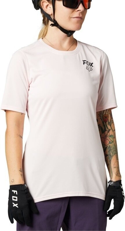 Mez kerékpározáshoz FOX Womens Ranger Short Sleeve Jersey Dzsörzi Pink L