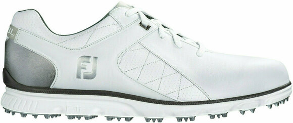 Heren golfschoenen Footjoy Pro SL Mens Golf Shoes White/Silver US 9 - 1