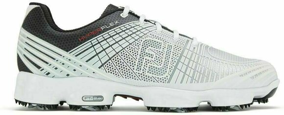Golfskor för herrar Footjoy Hyperflex II Mens Golf Shoes White/Black US 8 - 1