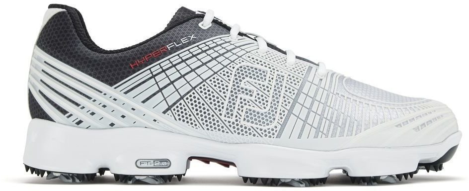 Moški čevlji za golf Footjoy Hyperflex II Mens Golf Shoes White/Black US 9,5