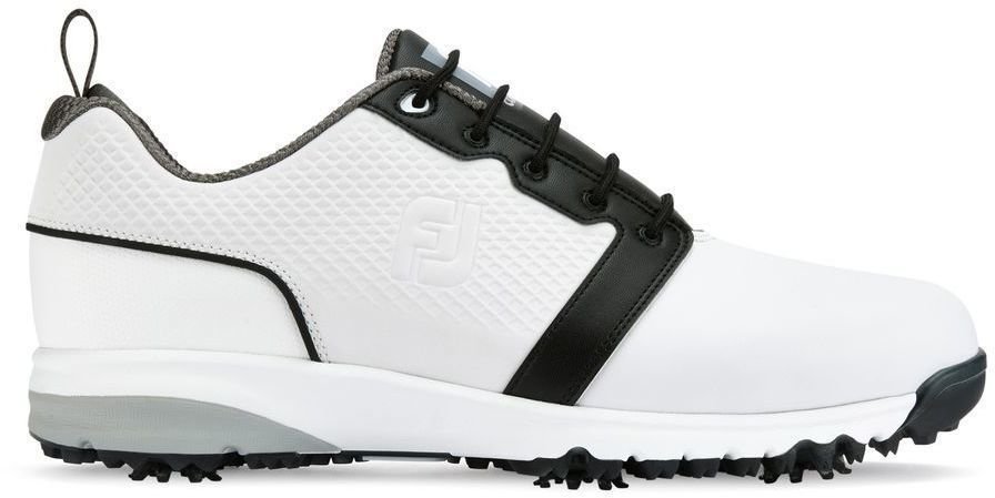 Calçado de golfe para homem Footjoy Contour Fit Mens Golf Shoes White/White/Black US 8