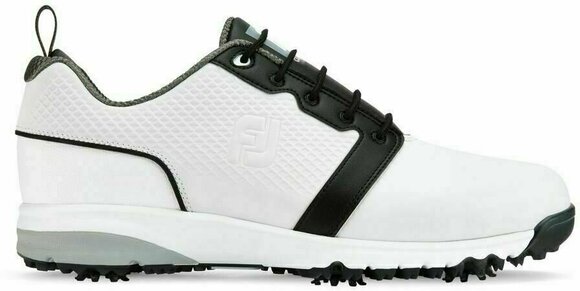 Calçado de golfe para homem Footjoy Contour Fit Mens Golf Shoes White/White/Black US 8 - 1