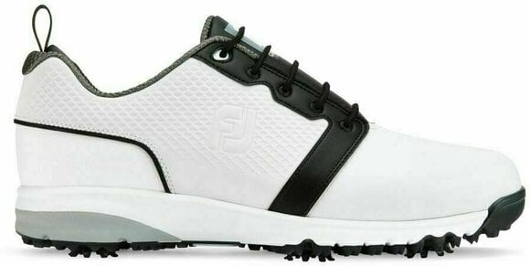 Heren golfschoenen Footjoy Contour Fit Mens Golf Shoes White/White/Black US 10,5 - 1