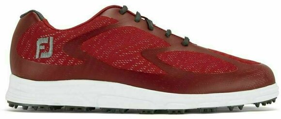 Calzado de golf para hombres Footjoy Superlites XP Mens Golf Shoes Red/Charcoal US 10 - 1