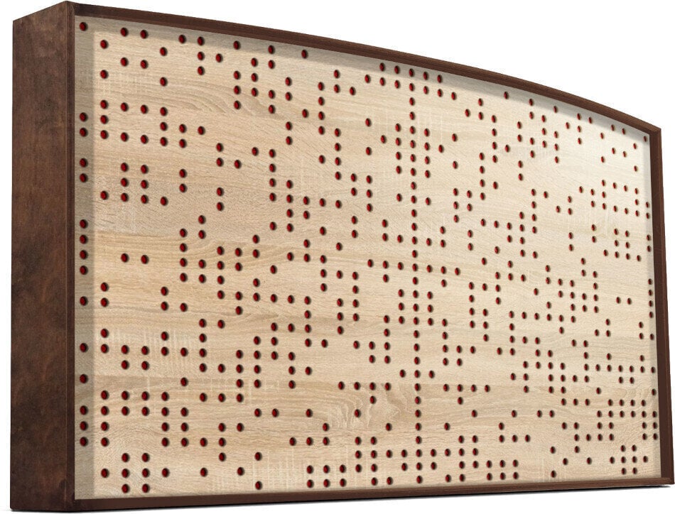 Chłonny panel z drewna Mega Acoustic Acoustand Binarydiffuser Walnut