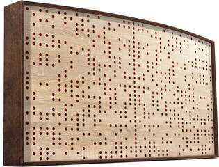 Chłonny panel z drewna Mega Acoustic Acoustand Binary diffuser Sonoma Oak/Walnut/Black Chłonny panel z drewna (Uszkodzone)