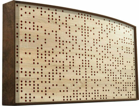 Absorbent wood panel Mega Acoustic Acoustand Binarydiffuser Walnut - 1