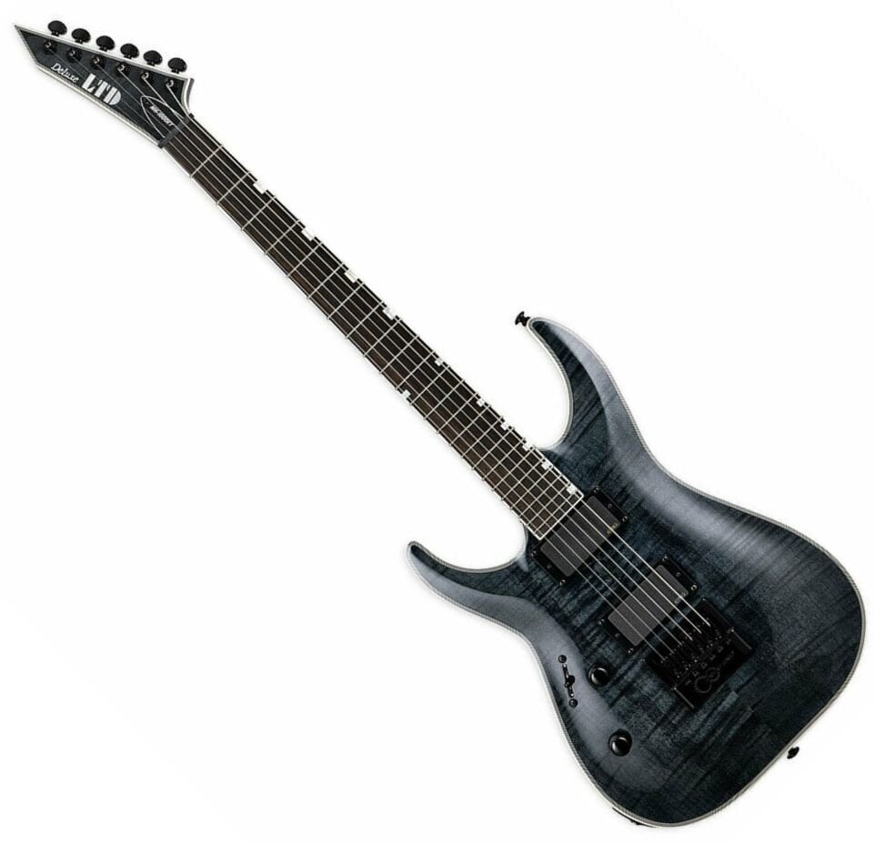 Electric guitar ESP LTD MH-1000ET See Thru Black