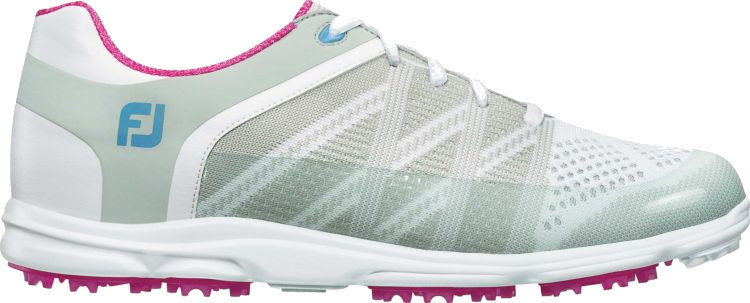 Chaussures de golf pour femmes Footjoy Sport SL Chaussures de Golf Femmes Light Grey/Berry US 6,5
