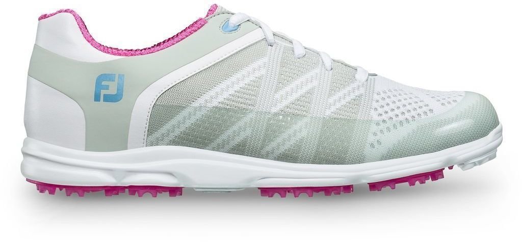 Chaussures de golf pour femmes Footjoy Sport SL Chaussures de Golf Femmes Light Grey/Berry US 7,5