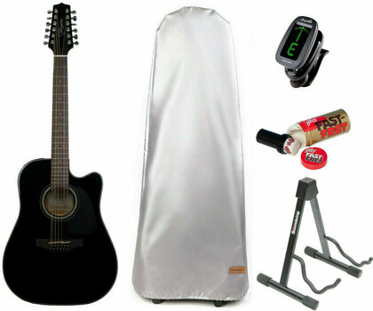 12-string Acoustic-electric Guitar Takamine GD30CE-12BLK SET Black - 1