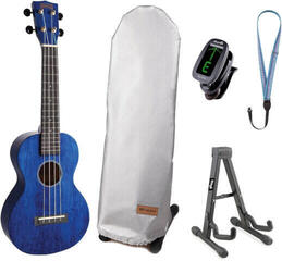 Concert Ukulele Mahalo MH2-TBU SET Trans Blue Concert Ukulele