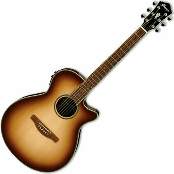electro-acoustic guitar Ibanez AEWC300-NNB Natural Browned Burst - 1
