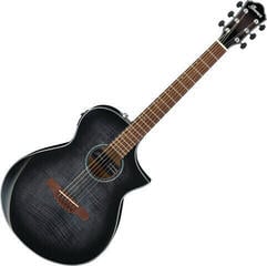 guitarra eletroacústica Ibanez AEWC400-TKS Transparent Black Sunburst guitarra eletroacústica (Danificado)