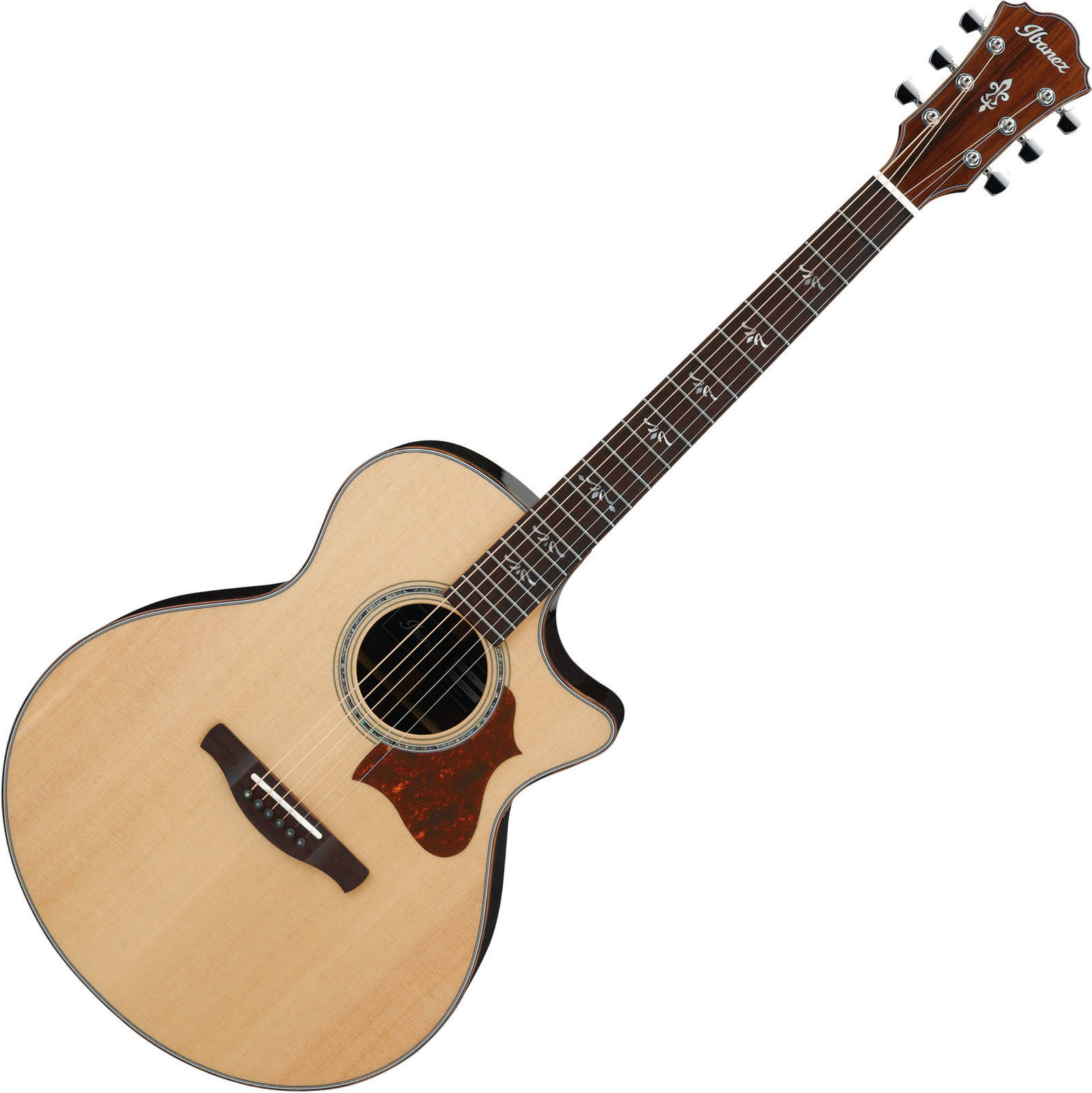 Jumbo elektro-akoestische gitaar Ibanez AE510-NT Natural High Gloss