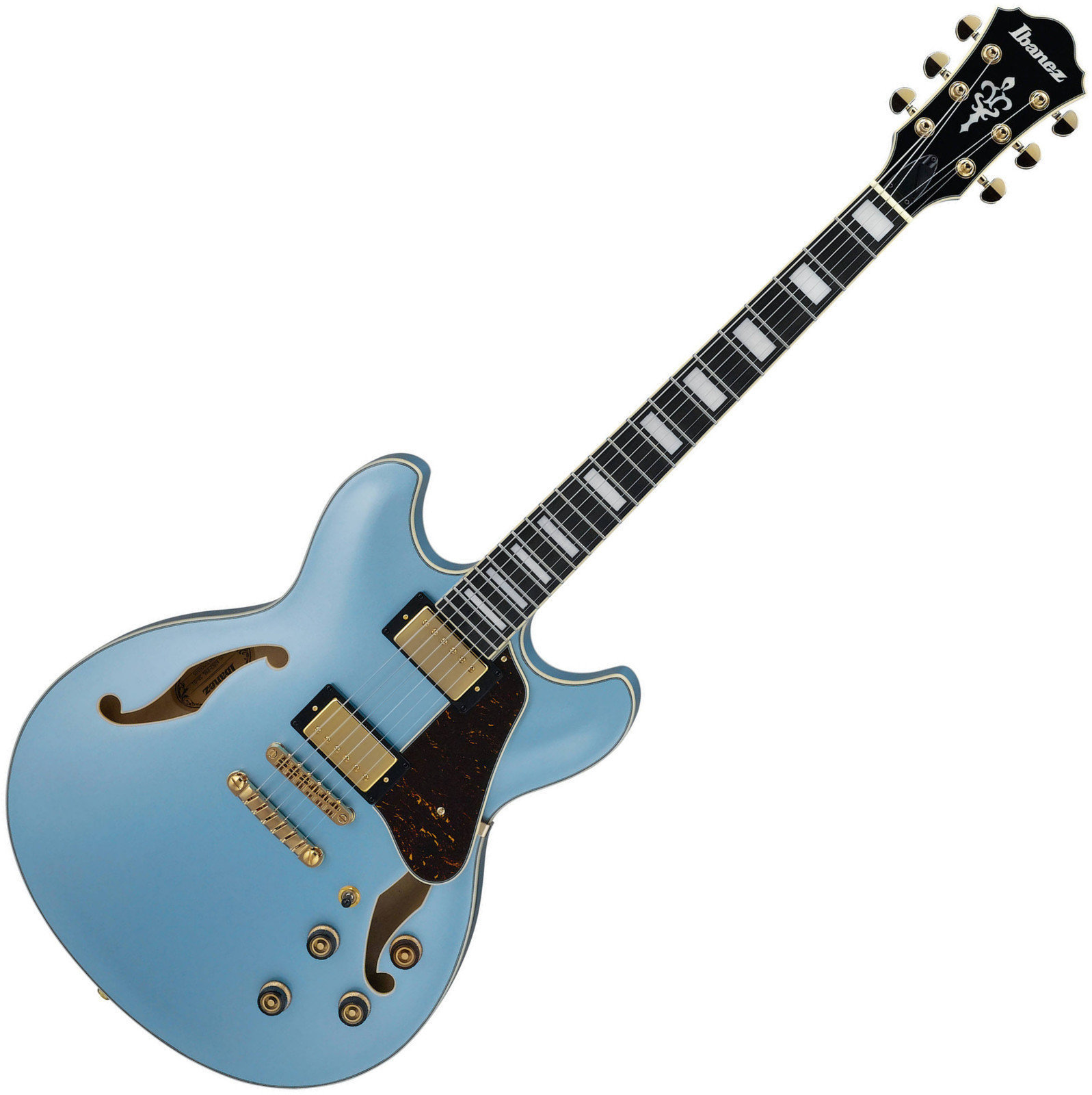 Halvakustisk gitarr Ibanez AS83-STE Steel Blue