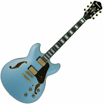 Halvakustisk gitarr Ibanez AS83-STE Steel Blue - 1
