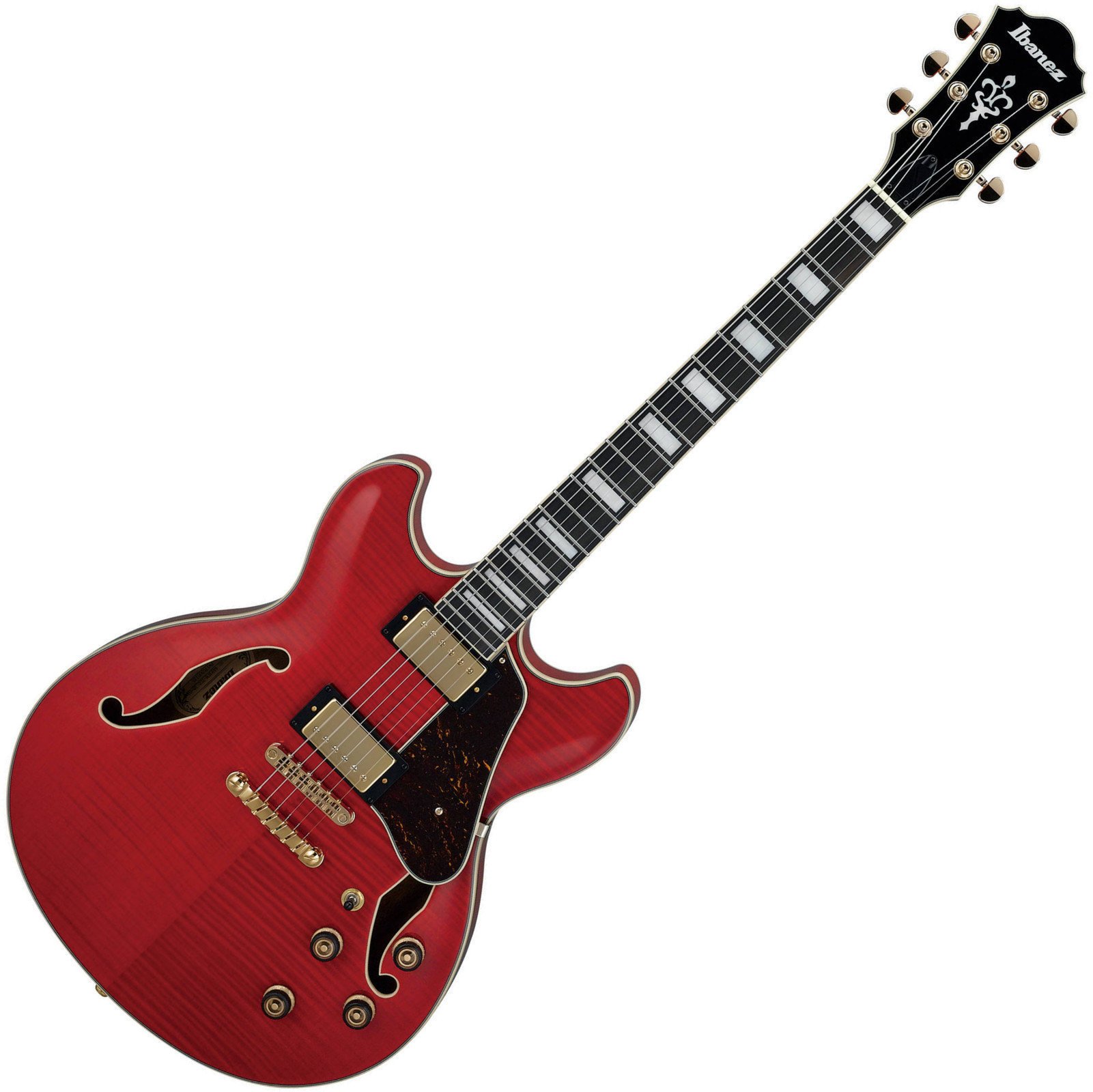 Semi-Acoustic Guitar Ibanez AS93FM-TCD Transparent Cherry Red