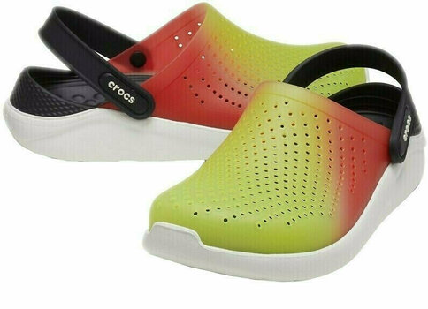 Унисекс обувки Crocs LiteRide Color Dip Clog Lime Punch/Scarlet/Almost White 42-43 - 1