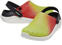 Jachtařská obuv Crocs LiteRide Color Dip Clog Lime Punch/Scarlet/Almost White 42-43