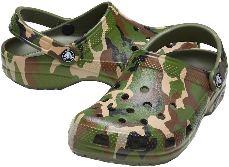 Unisex Schuhe Crocs Classic Printed Camo Clog Army Green/Multi 45-46