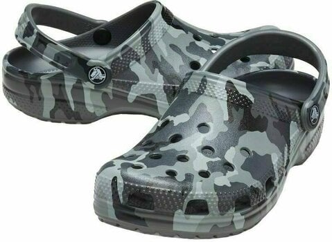Unisex Schuhe Crocs Classic Printed Camo Clog Slate Grey/Multi 43-44 - 1
