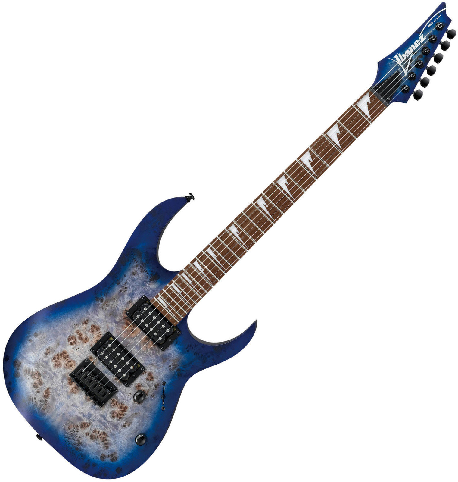 Elektrische gitaar Ibanez RGRT621DPBBLF Blue Lagoon Burst Flat