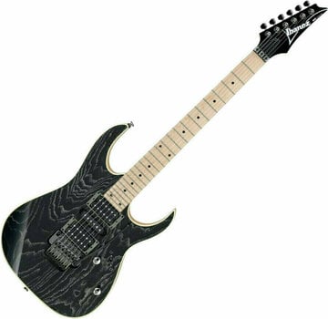 Elektrická gitara Ibanez RG370AHMZ Silver wave Black - 1