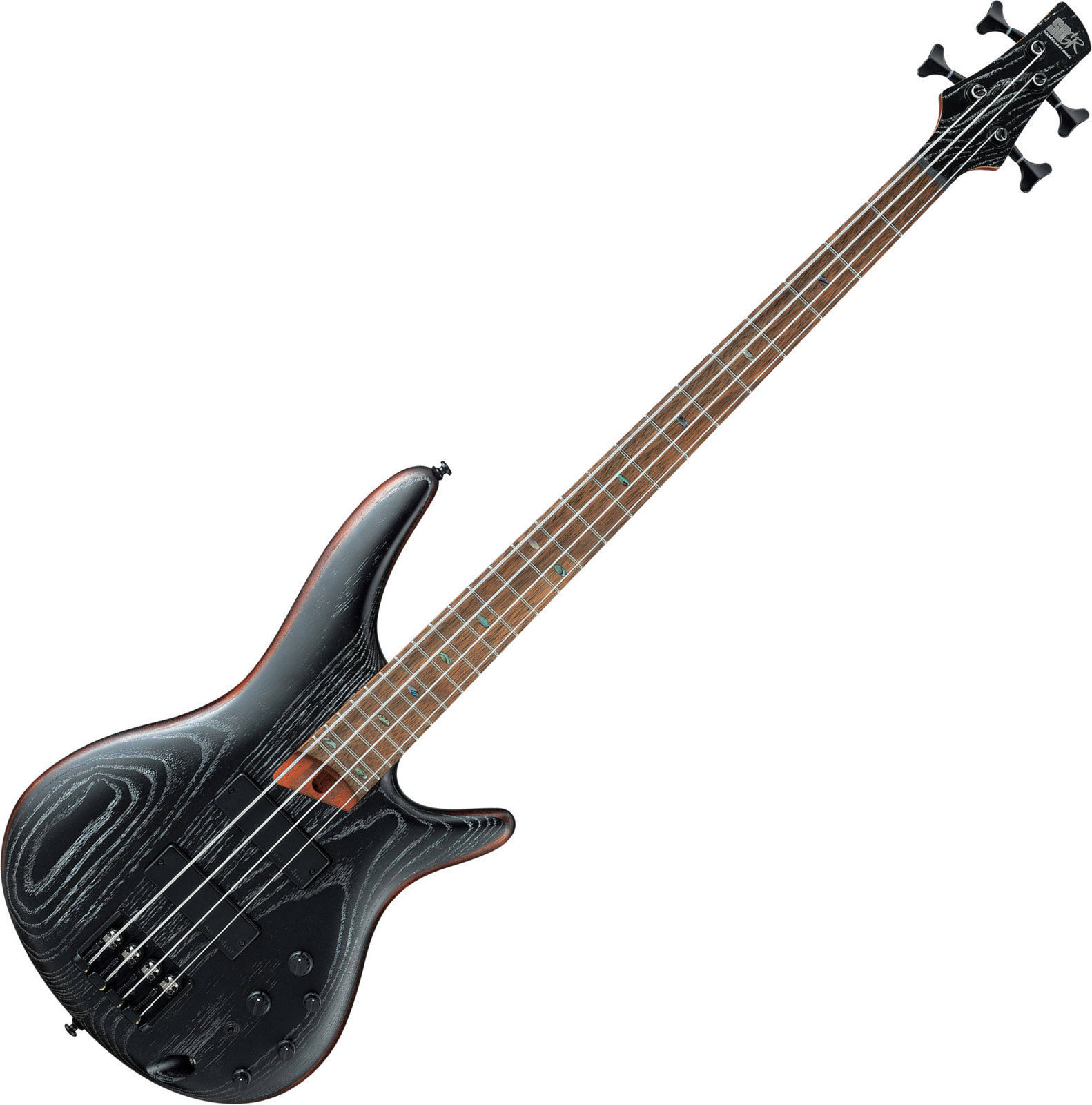 Električna bas kitara Ibanez SR670 Silver Wave Black Flat