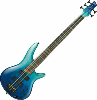 5-saitiger E-Bass, 5-Saiter E-Bass Ibanez SR875-BRG Blue Reef Gradation - 1