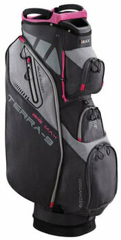 Golfbag Big Max Terra 9 Charcoal/Fuchsia Cart Bag - 1