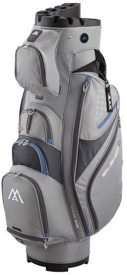 Sac de golf Big Max Silencio 2 Silver/Charcoal/Cobalt Cart Bag